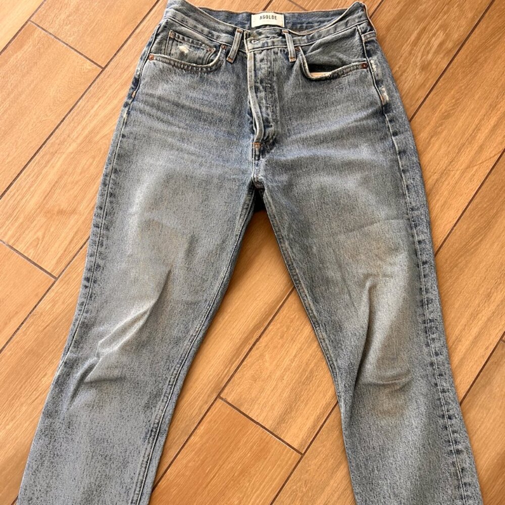 AGolde Cropped Straight leg jeans